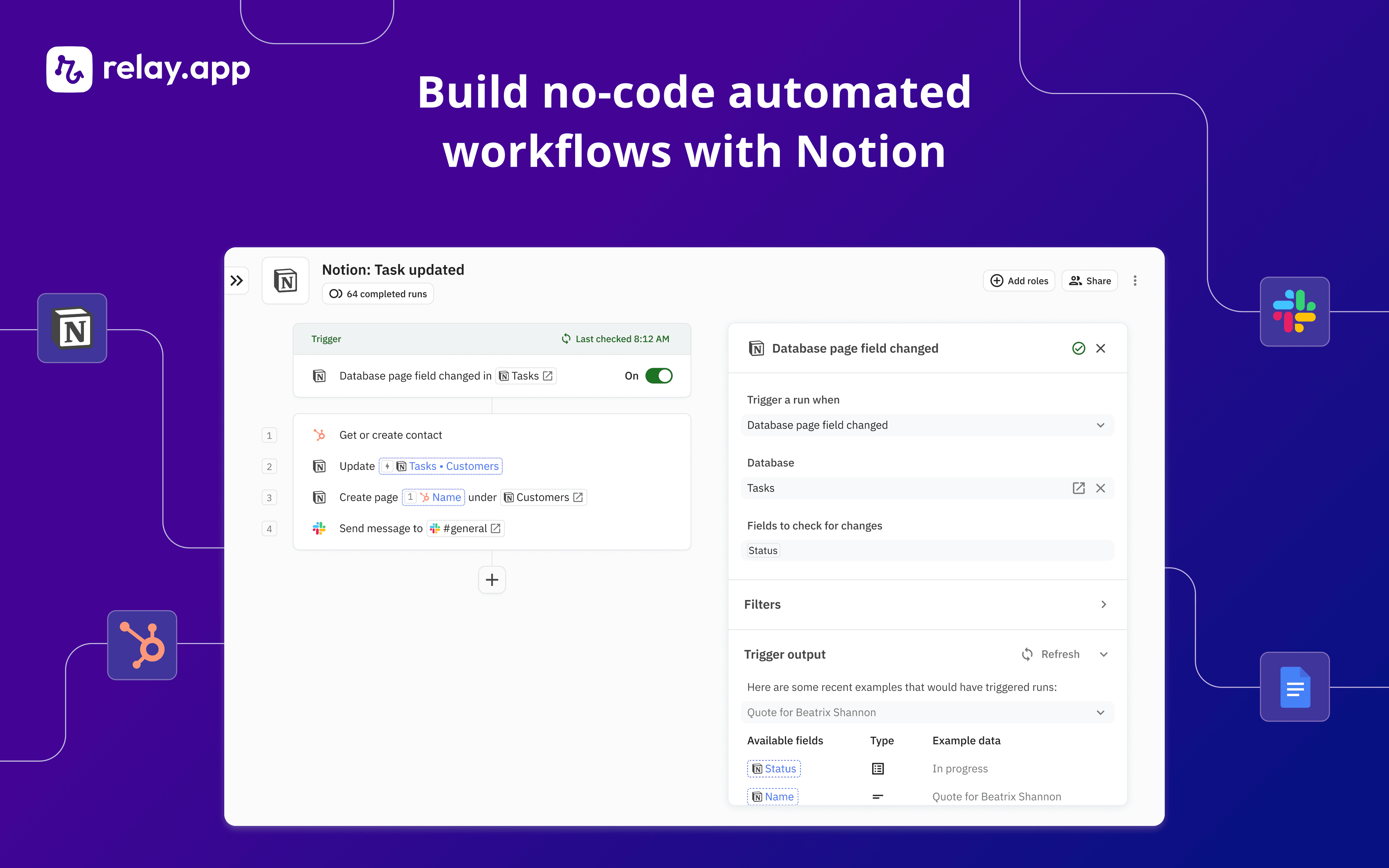 Integrate Notion with your favorite apps and automate workflows