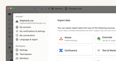Import projects from Asana for a connected work experience