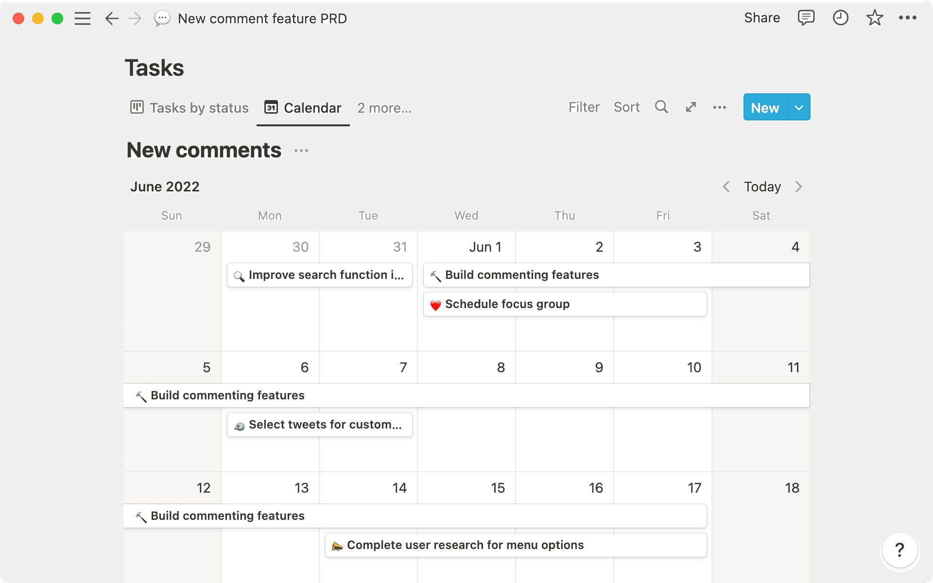 Connect project roadmaps to team calendars with Notion