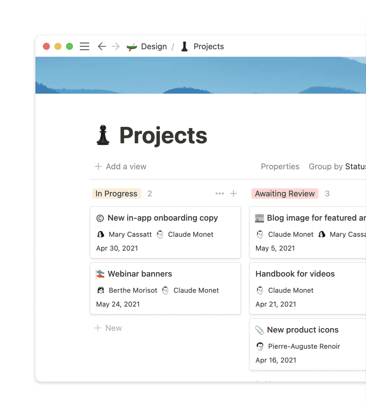 A transparent project board cuts down status report requests and check-ins.