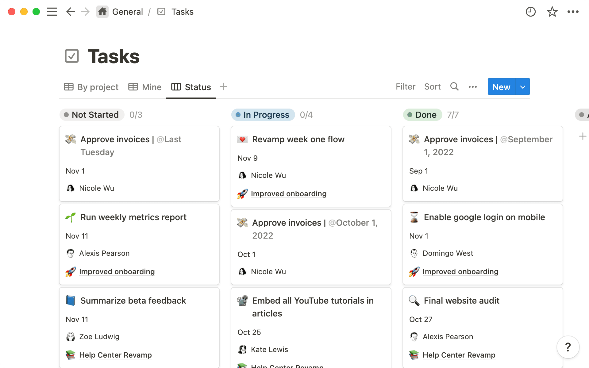 เทมเพลตแบบทำซ้ำจะสร้างงานในฐานข้อมูลโดยอัตโนมัติและมอบหมายให้กับใครก็ได้ จึงช่วยลดภาระการจัดการลง