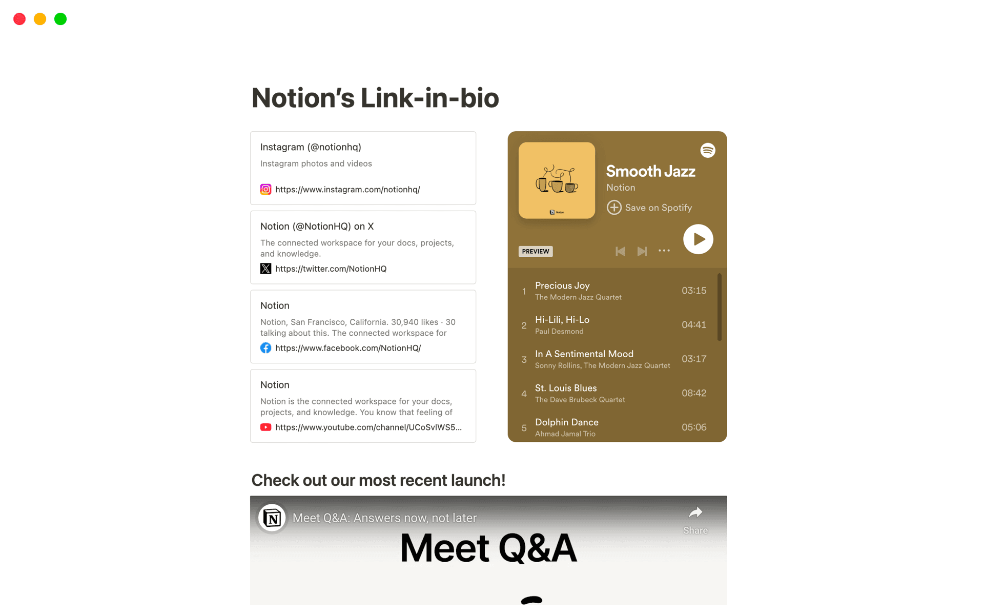 content calendar view