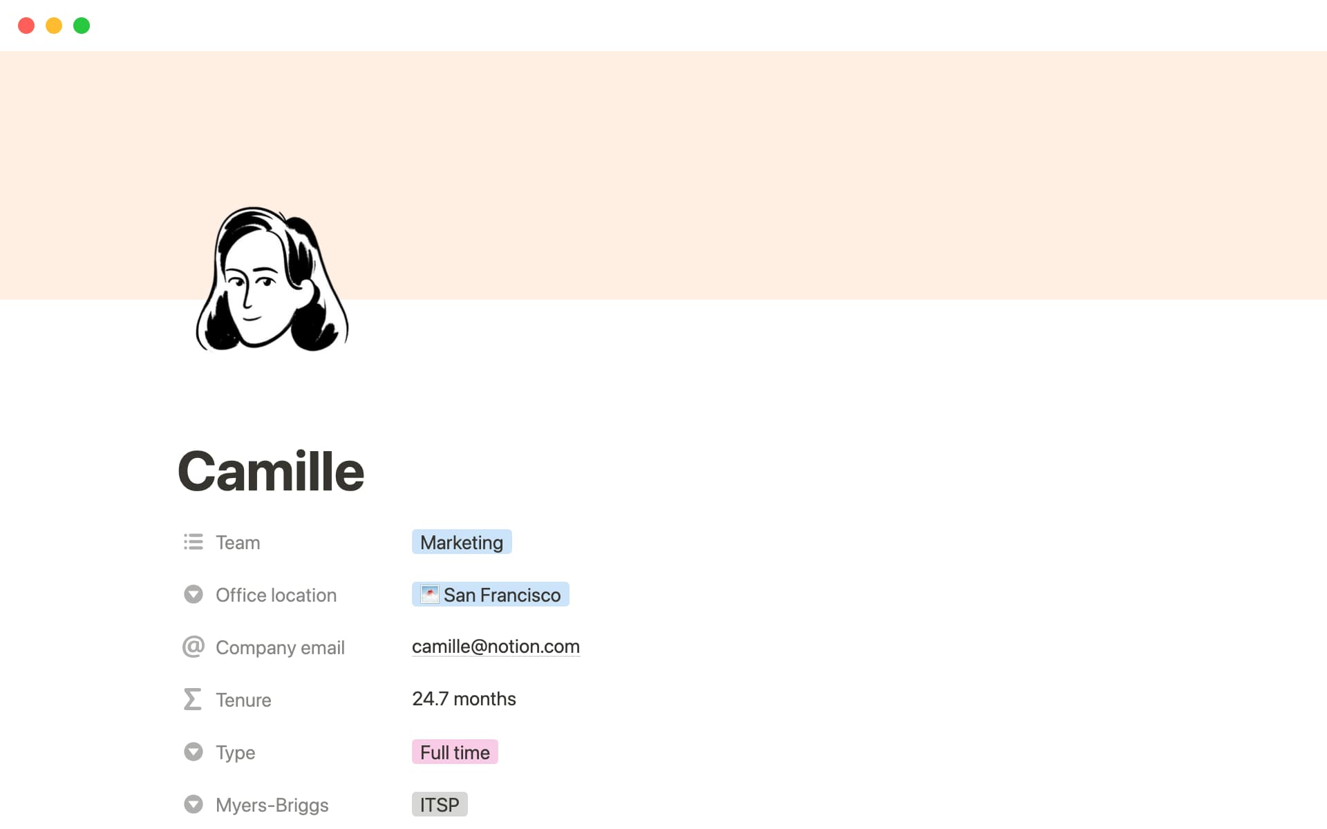 Use Notion to create an employee directory and manage staff