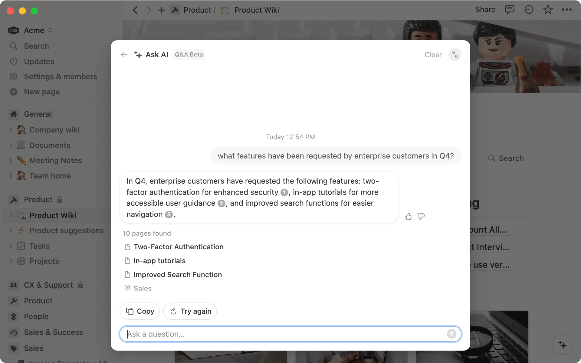 Sintetiza rápidamente varias páginas de investigación de usuarios y conviértelas en información fácil de entender.