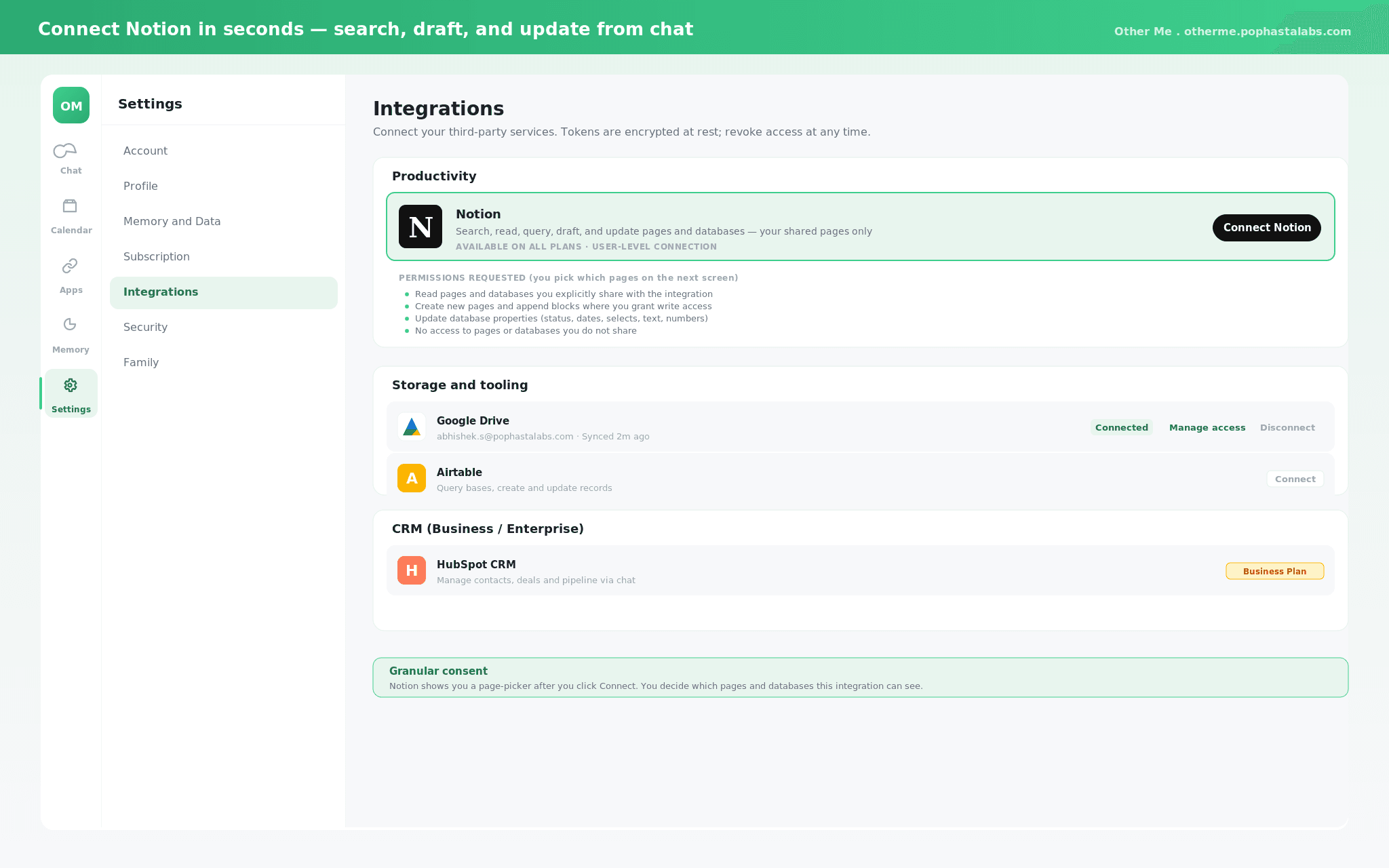 Ask AI to find, summarize and update your Notion docs — privacy-first.